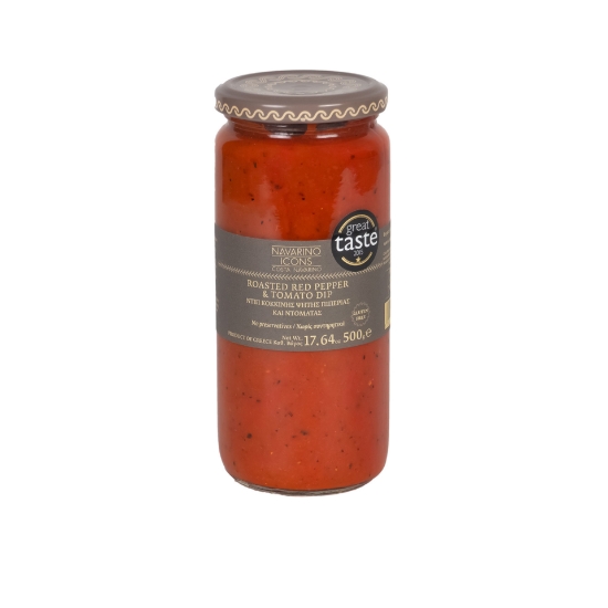 All Natural Roasted Red Peppers & Tomato Dip 500g - Navarino Icons 
